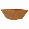 vidaXL Garden Planter 5 pcs Rusty 35 x 35 x 15 cm Weathering Steel