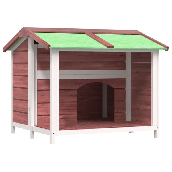 vidaXL Dog Kennel Mocha 96x87x80.5 cm Solid Wood Pine