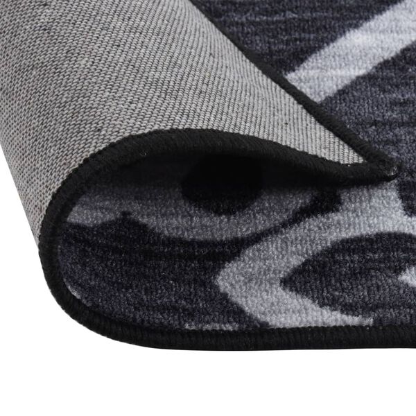 vidaXL Carpet Runner Black 80x150 cm