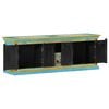 vidaXL TV Cabinet Blue 110x30x40 cm Solid Wood Mango