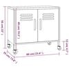 vidaXL Storage Cabinet White 60x35x56 cm Steel