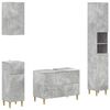 vidaXL 4 Piece Bathroom Cabinet Set ARNHEM Concrete Grey