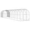 vidaXL Chicken Coop Silver 1000 x 200 x 200 cm Galvanised Steel