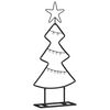 vidaXL Metal Christmas Tree with Stand KUOPIO 60 cm Steel Black