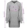 vidaXL Blanket Hoodie KINN Grey L Cotton