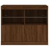vidaXL Sideboard with LED Lights Brown Oak 81x37x67 cm