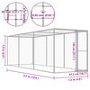vidaXL Cat Cage 4.5x1.5x1.5 m Galvanised Steel
