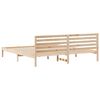 vidaXL Bed Frame with Headboard Brown 180 x 210 cm Solid Pine Wood