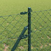 vidaXL Fence Post Green 0.8 x 25 m (60 x 60 mm mesh) Steel