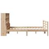 vidaXL Bookcase Bed without Mattress 150x200 cm King Solid Wood Pine