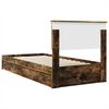 vidaXL Storage Bed with Drawer Smoked Oak 90 x 190 cm Engineered Wood
