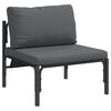 vidaXL Outdoor Furniture with Cushion Anthracite 80 x 80 x 71 cm Steel