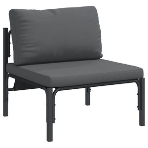 vidaXL Outdoor Furniture with Cushion Anthracite 80 x 80 x 71 cm Steel