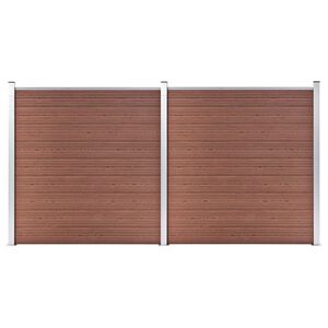vidaXL Garden Fence WPC 353x186 cm Brown