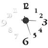 vidaXL 3D Wall Clock Modern Design Black and White 100 cm XXL