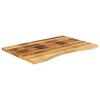 vidaXL Desk Top with Curve 90x60x2.5 cm Solid Wood Rough Mango
