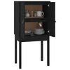 vidaXL Highboard Black 60x40x120 cm Solid Wood Pine