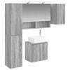 vidaXL Bathroom Cabinet Set 5 pcs Grey Sonoma 50 x 14.5 x 70 cm