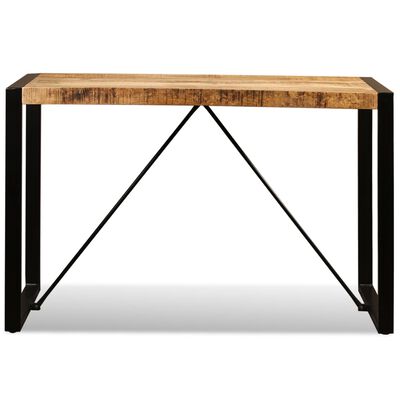 vidaXL Dining Table Solid Rough Mango Wood 120 cm