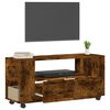 vidaXL TV Cabinet Smoked Oak 102x34.5x43 cm Engineered Wood