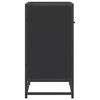 vidaXL Bedside Cabinet Black 60x31x60 cm Engineered Wood and Metal