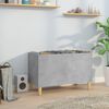 vidaXL Record Cabinet Concrete Grey 74.5x38x48 cm Engineered Wood