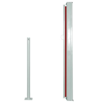 vidaXL Retractable Side Awning 120 x 300 cm Red