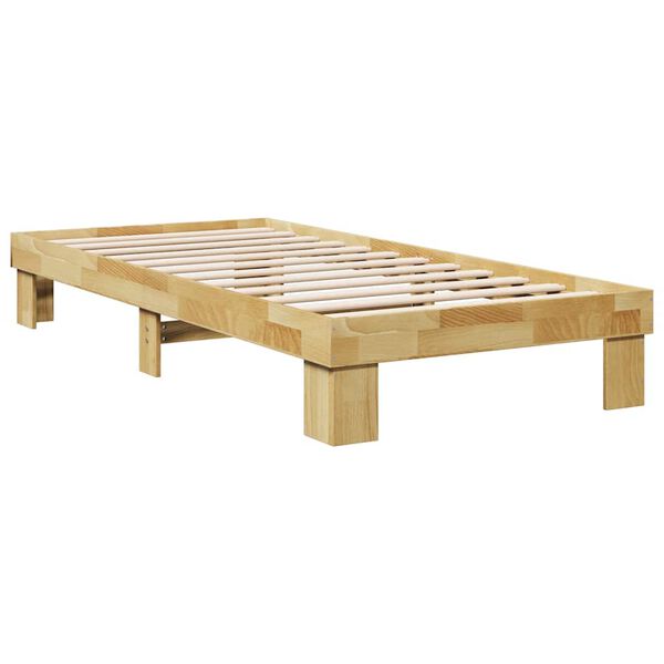 vidaXL Bed Frame without Mattress 80x200 cm Solid Wood Oak