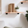 vidaXL Wall Shelf 40x30x2 cm Untreated Solid Wood Oak