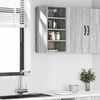 vidaXL Hanging Cabinet Riga Grey Sonoma 30x29.5x60 cm Engineered Wood
