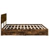 vidaXL Storage Bed with Drawer Smoked Oak 180 x 200 cm Engineered Wood