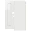 vidaXL Kitchen Cabinet Kalmar High Gloss White 57 x 57 x 80 cm