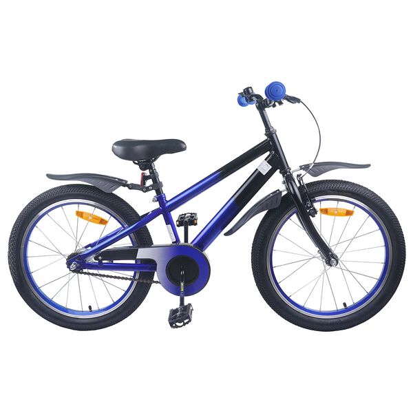 vidaXL Kids Bike 20'' for 6-11 Years Old Blue Black