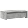 vidaXL Monitor Stand with Drawers Concrete Grey 50x27x15 cm Engineered Wood