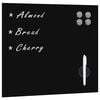 vidaXL Wall Mounted Magnetic Board Glass 50x50 cm