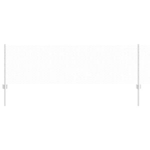 vidaXL Fence with Post Silver