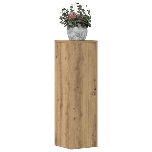 vidaXL Plant Stand 2pcs Artisan Oak 25x25x80 cm Engineered Wood