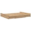 vidaXL Storage Bed Frame Artisan Oak 160 x 200 cm Engineered Wood