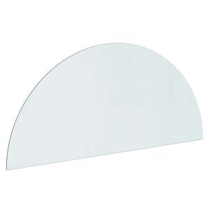vidaXL Fireplace Glass Plate Transparent 1200 x 500 mm Glass