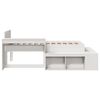 vidaXL Bed Frame without Mattress White 90x200 cm Solid Wood Pine