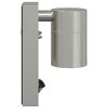 vidaXL Outdoor Wall Light Silver 6.5 x 10.5 x 16 cm