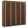 vidaXL Wardrobe with 4 Compartments Brown 175x45x170 cm