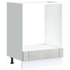 vidaXL Oven Cabinet Lucca Concrete Grey Engineered Wood