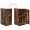 vidaXL Garage Storage Cabinet Smoked Oak 40x51x85 cm Solid Wood Pine
