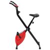 vidaXL Magnetic Exercise X-Bike with Pulse Measurement Black and Red