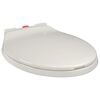 vidaXL Soft-Close Toilet Seat Quick Release Light Grey Oval