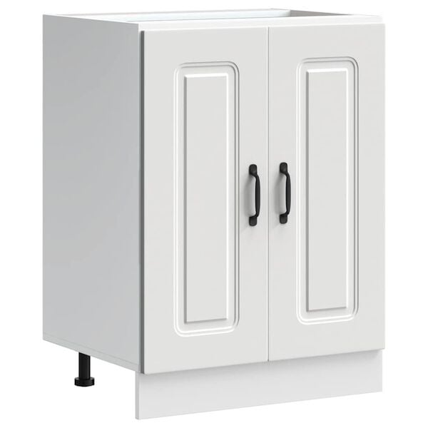 vidaXL Sink Base Cabinet Kalmar White 60x46x81.5 cm Engineered Wood