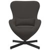 vidaXL Egg Chair Dark Grey 63 x 73 x 90 cm Fabric