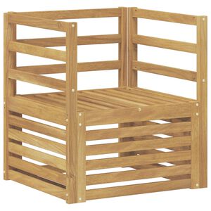 vidaXL Outdoor Sofa Solid Acacia Wood White