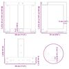 vidaXL Coffee Table Legs T-Shaped&nbsp;2 pcs White 30x25x(30-31) cm Steel